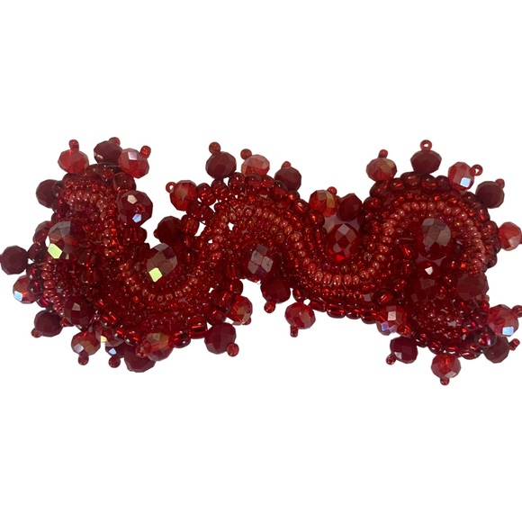 BOHO HANDMADE RED BEADED BRACELET - Picture 4 of 13